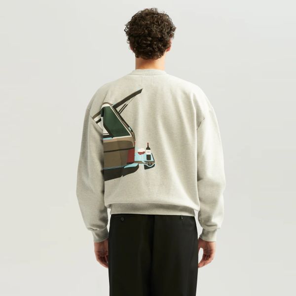 ANGE Projects Wine Drive Sweater Grijs