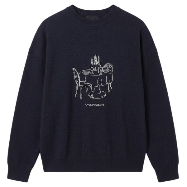 Ange Projects Bistro Knit Sweater Navy