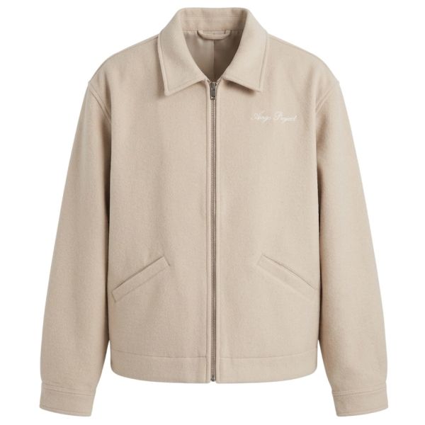 Ange Projects Boiled Wool Jack Beige