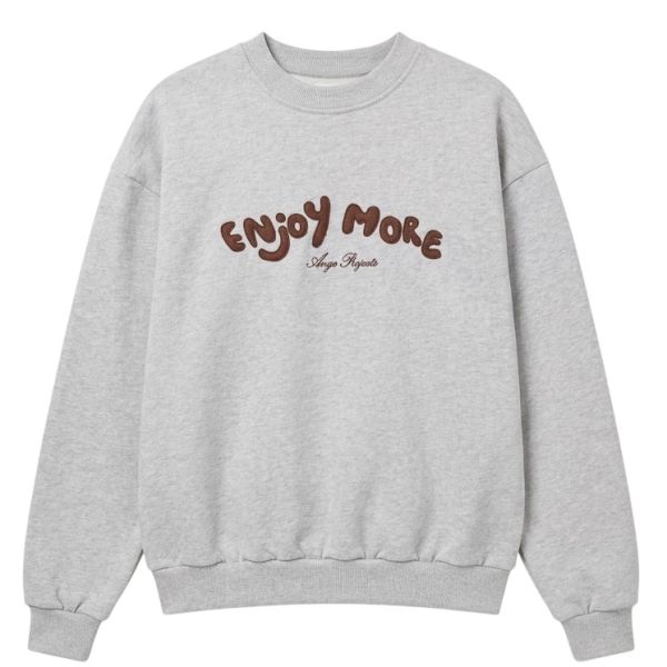 Ange Projects Enjoy More Sweater Grijs