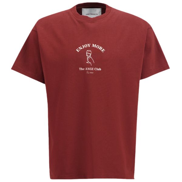 Ange Projects Enjoy More T-shirt Bordeaux