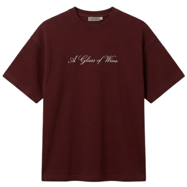 Ange Projects GOW Script T-shirt Bordeaux