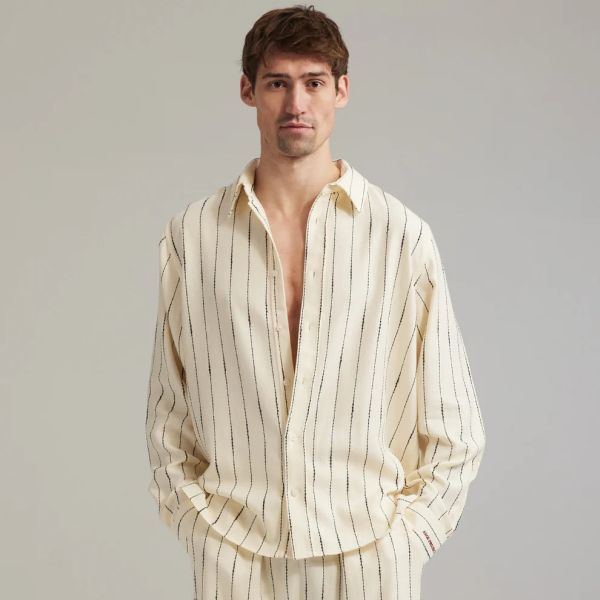 Ange Projects Linen Overhemd Beige