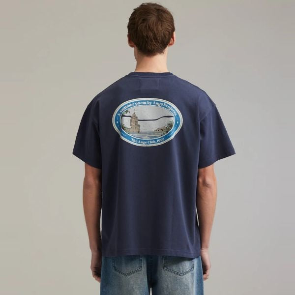 Ange Projects Summer Poem T-shirt Navy
