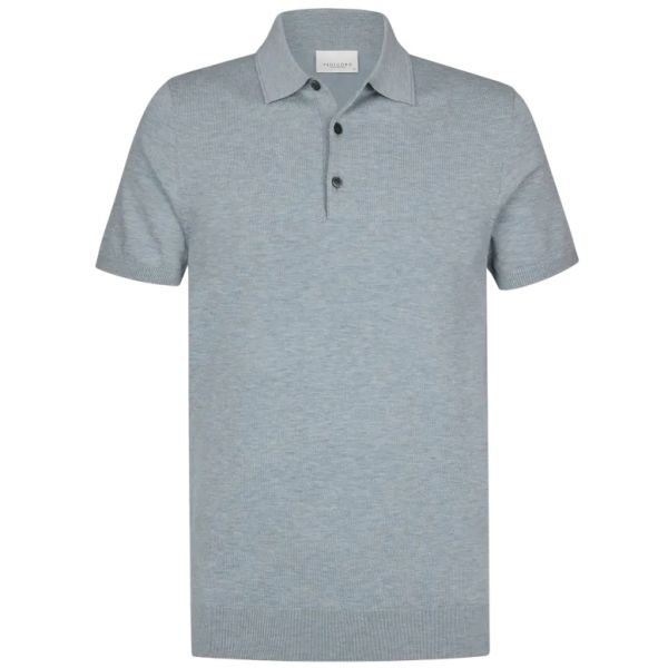 Profuomo Luxury Basic Polo Blauw