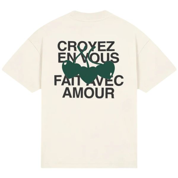 Croyez Amour T-shirt Wit