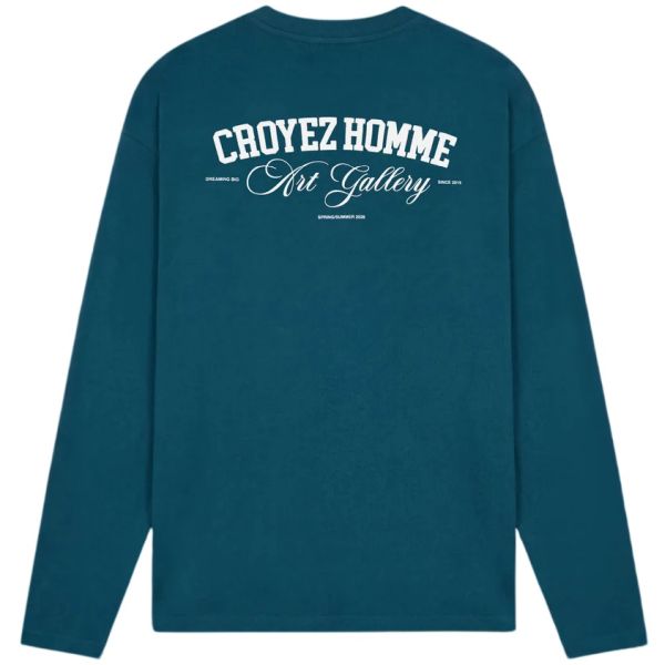 Croyez Art Gallery Longsleeve T-shirt Donker blauw