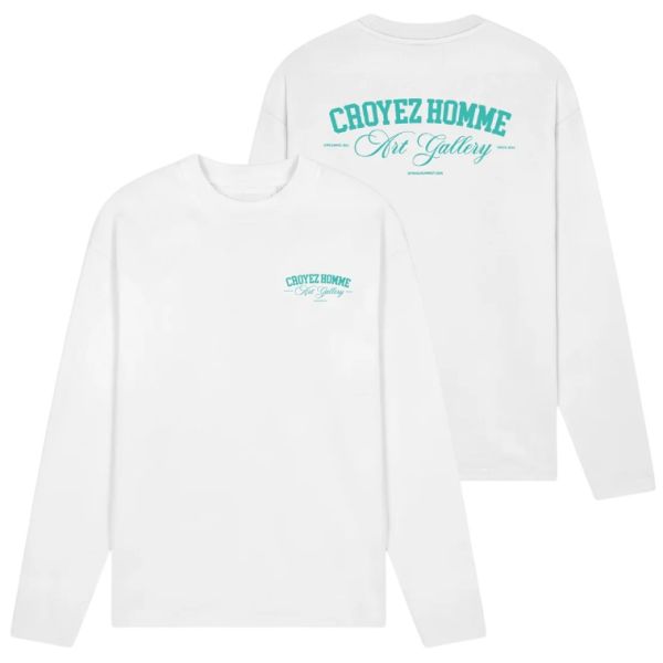 Croyez Art Gallery Longsleeve T-shirt Wit