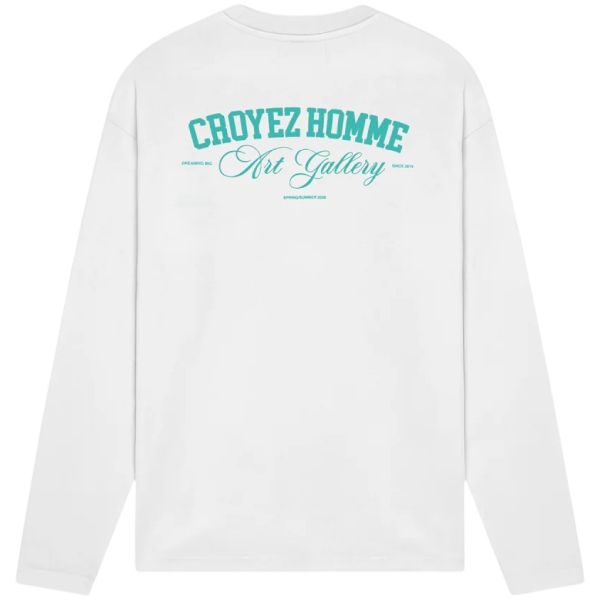 Croyez Art Gallery Longsleeve T-shirt Wit