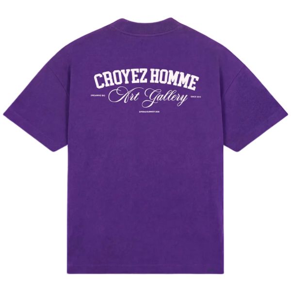 Croyez Art Gallery T-shirt Paars
