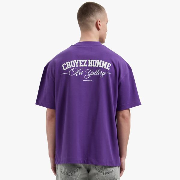 Croyez Art Gallery T-shirt Paars