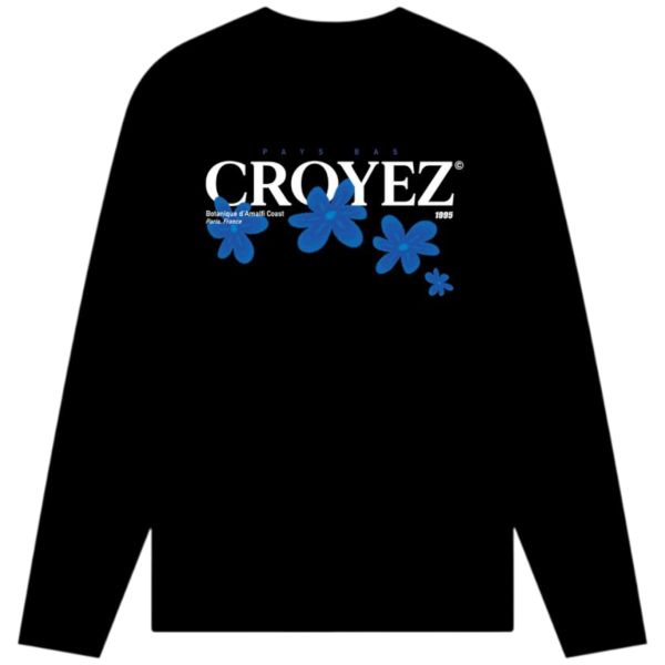 Croyez Botanique Longsleeve T-shirt Zwart