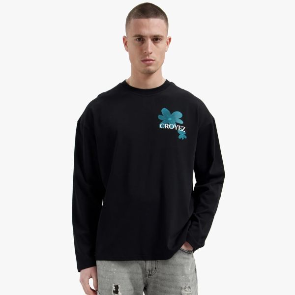 Croyez Botanique Longsleeve T-shirt Zwart