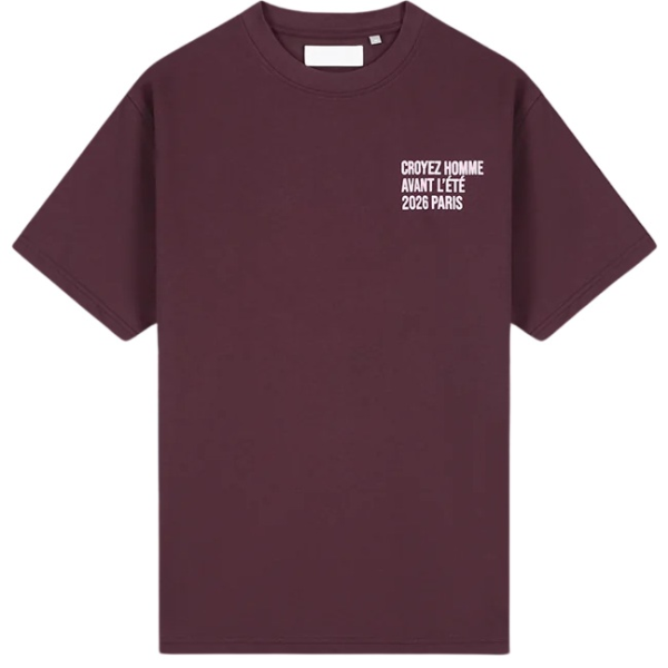 Croyez Classique T-shirt Bordeaux