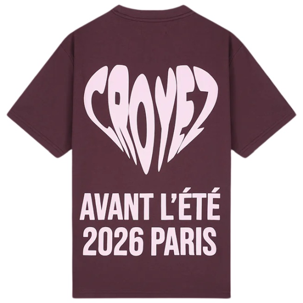 Croyez Classique T-shirt Bordeaux