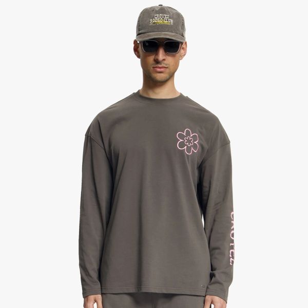 Croyez Contour De La Fleur Longsleeve T-shirt Bruin