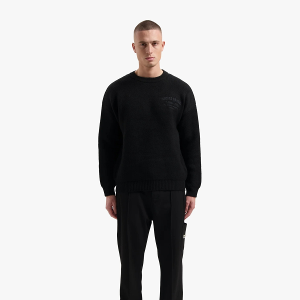 Croyez En Vous Knit Sweater Zwart
