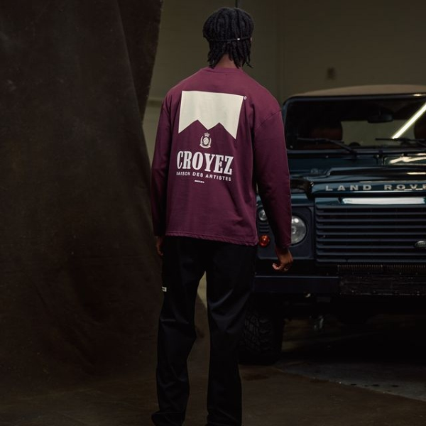 Croyez Maison Fumes Longsleeve T-shirt Bordeaux