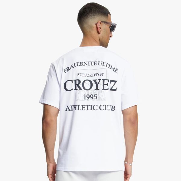 Croyez Overlay Fraternité T-shirt Wit