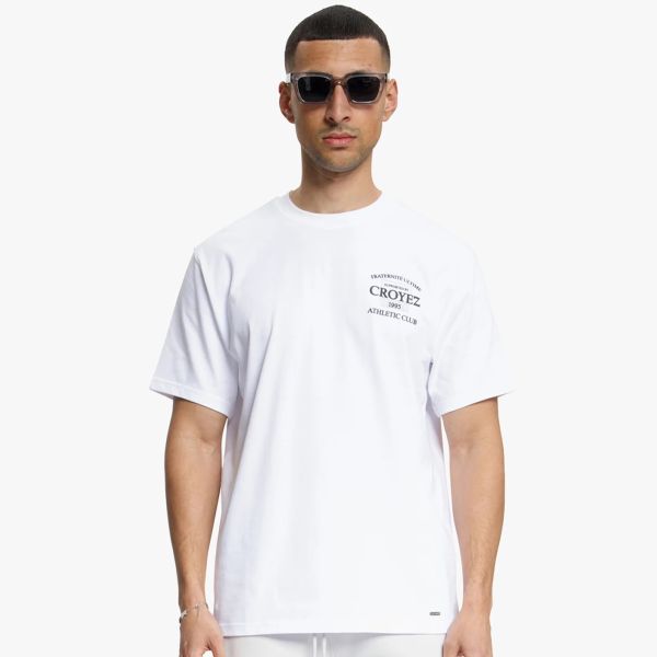 Croyez Overlay Fraternité T-shirt Wit