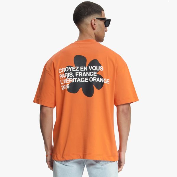Croyez Silhouette T-shirt Oranje