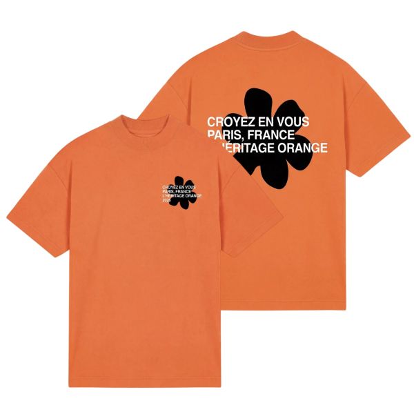 Croyez Silhouette T-shirt Oranje