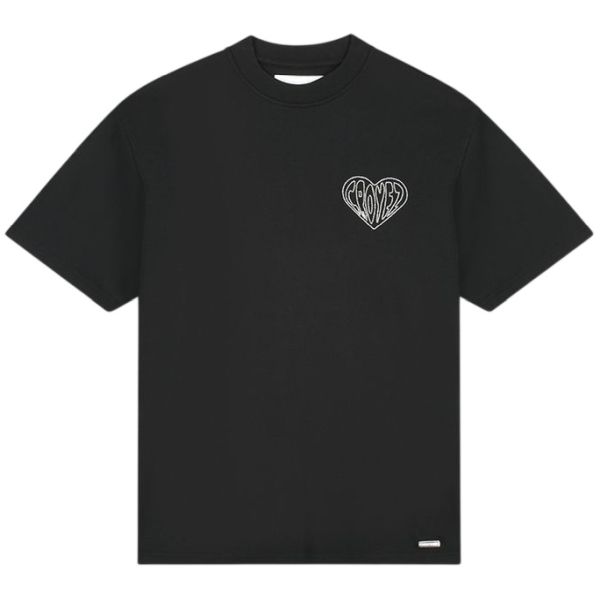 Croyez Stitched Heart T-shirt Black