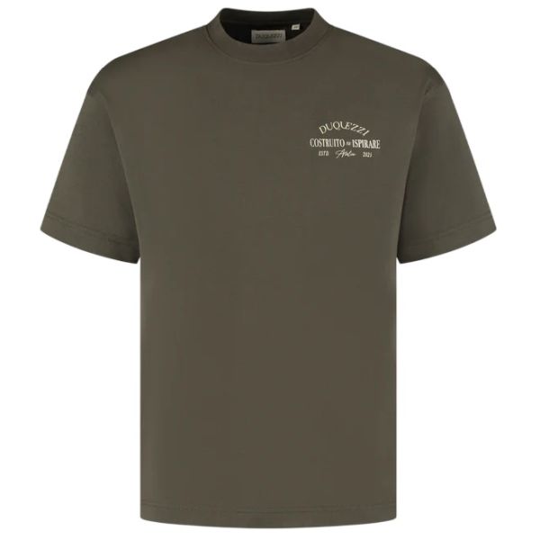 Duquezzi Costruito T-shirt Donker Groen