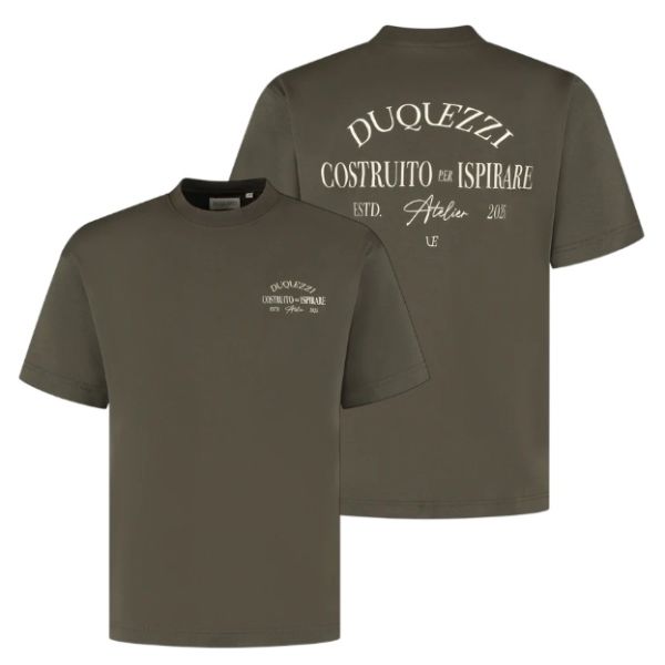 Duquezzi Costruito T-shirt Donker Groen