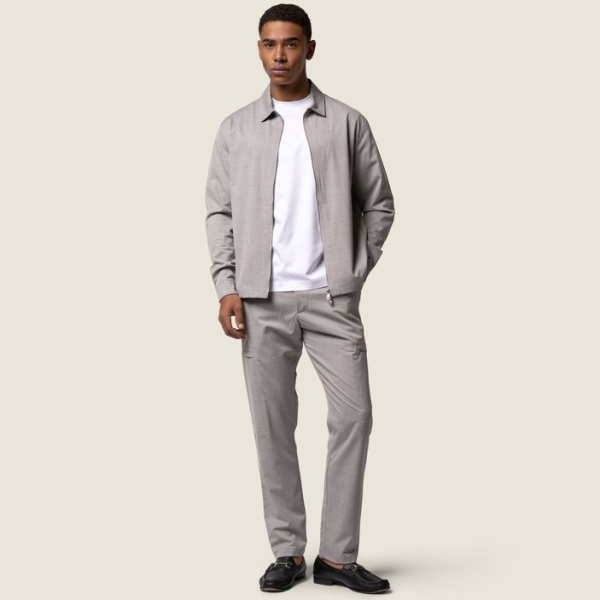 Duquezzi Wool Stretch Broek Beige