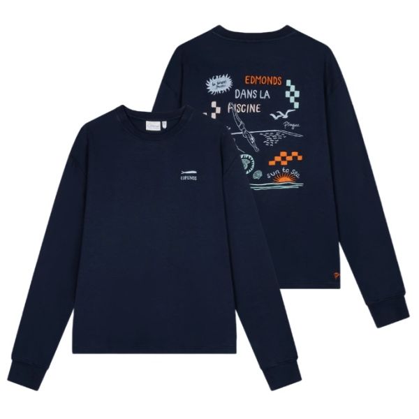 Edmonds La Piscine Longsleeve T-shirt Navy