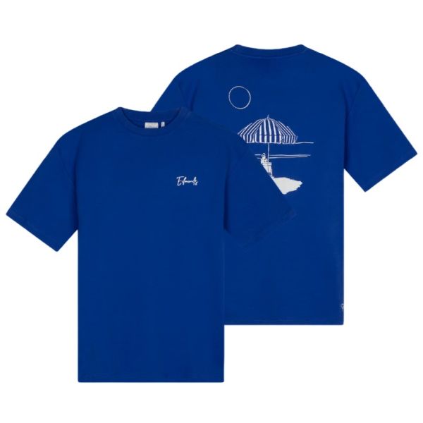 Edmonds Plage d'Edmond T-shirt Blauw