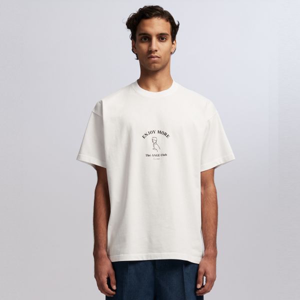 ANGE Projects Enjoy More T-shirt Wit