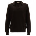Gran Sasso Tennis Longsleeve Polo Bruin1