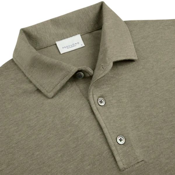 Profuomo Luxury Longsleeve Polo Groen