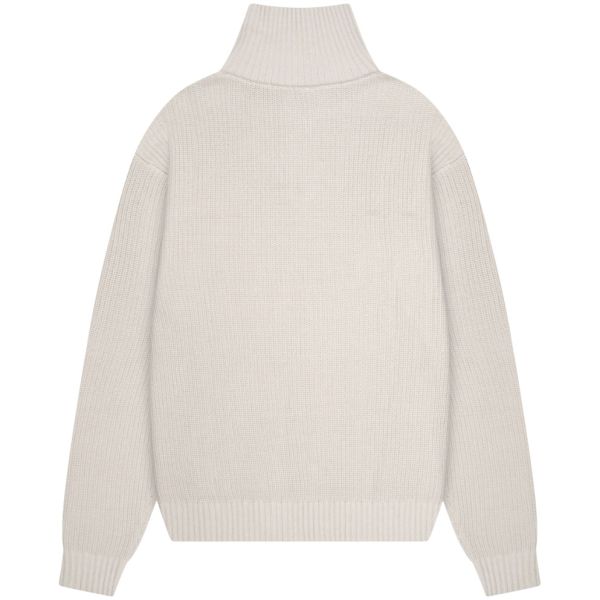 Quotrell Jace Studio Zip Up Sweater Beige