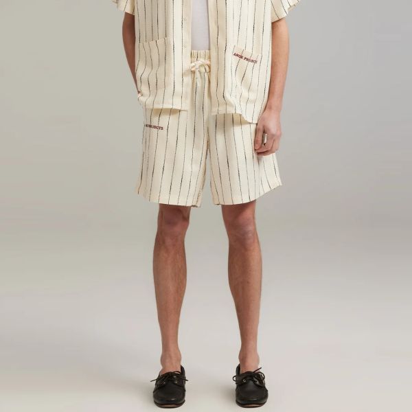 Ange Projects Linen Korte Broek Beige