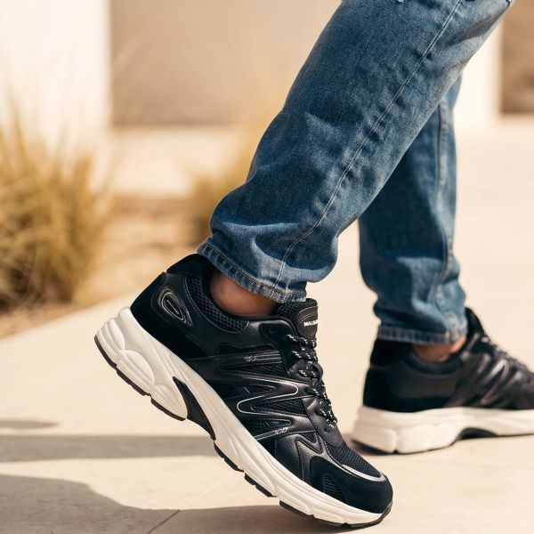 Malelions Aerotech Runner Sneaker Zwart