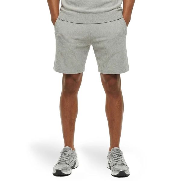Malelions Bouclé Korte Broek Grijs