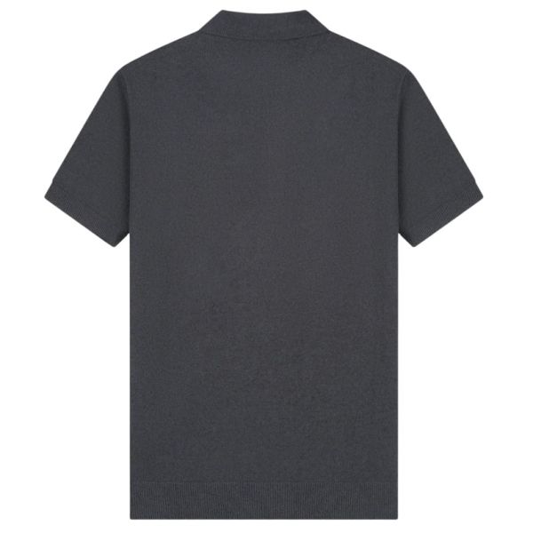 Malelions Bouclé Polo Antraciet