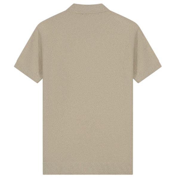 Malelions Bouclé Polo Beige