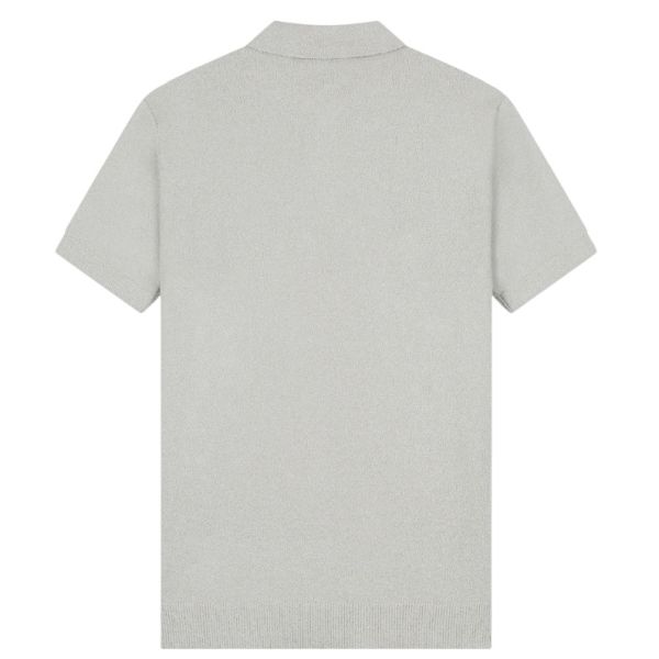 Malelions Bouclé Polo Grijs