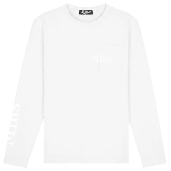 Malelions Department Longsleeve T-shirt Wit