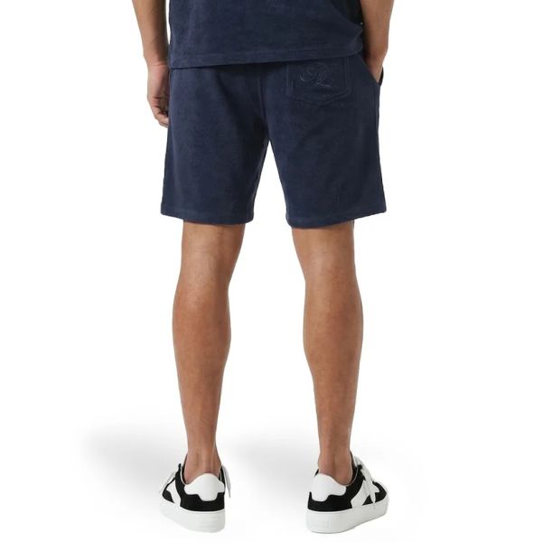 Malelions Emblem Towelling Korte Broek Navy
