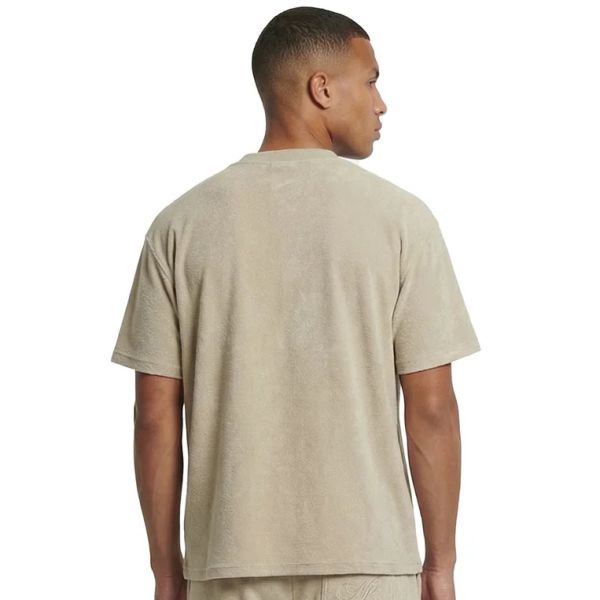 Malelions Emblem Towelling T-shirt Beige