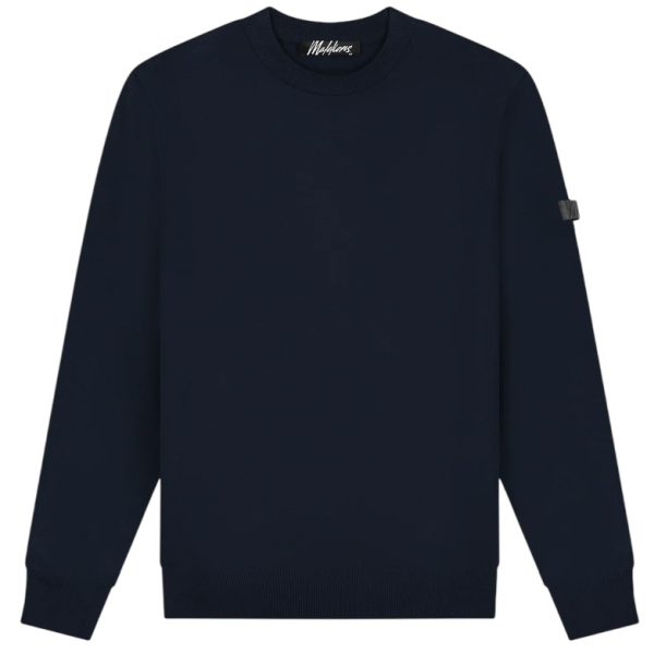 Malelions Knitted Sweater Navy