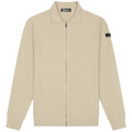 Malelions Knitted Zip Vest Beige