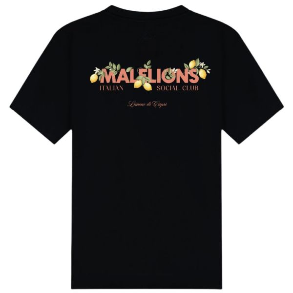 Malelions Limone Di Capri T-shirt Zwart