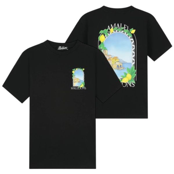Malelions Amalfi Window T-shirt Zwart
