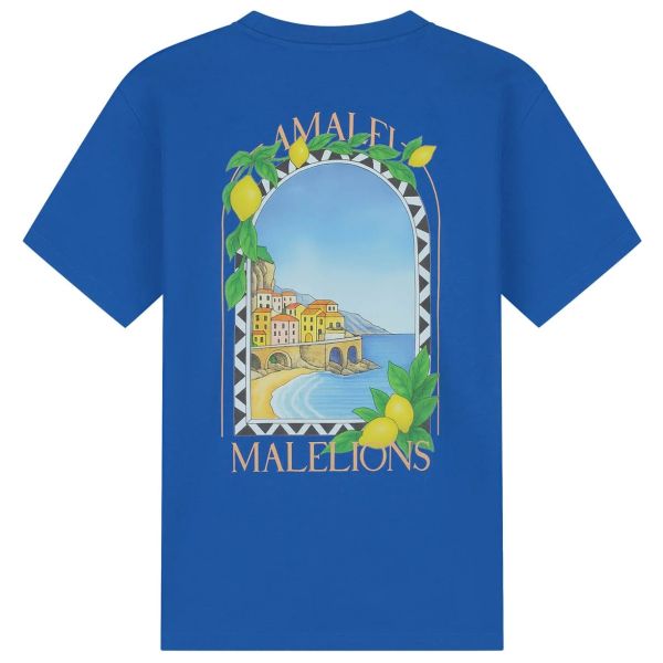 Malelions Amalfi Window T-shirt Blauw